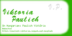 viktoria paulich business card